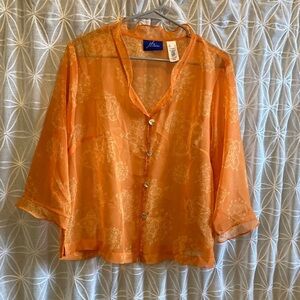 JH Collectibles Sheer Button Up Shirt